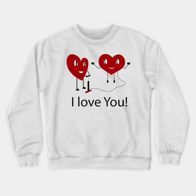 I love you Crewneck Sweatshirt by designbek